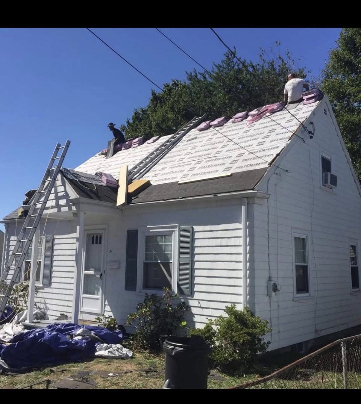 New roof in progress