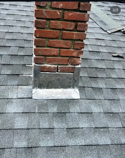Chimney roofing work