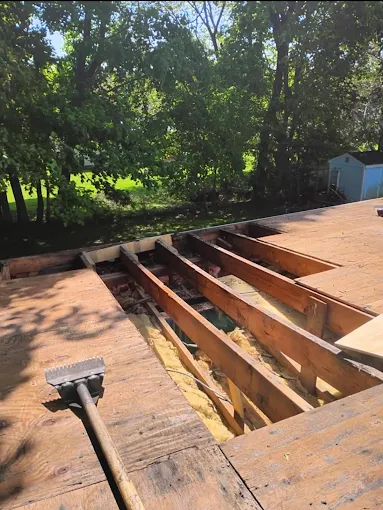 Roof repair job