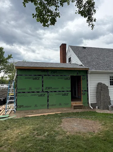 Shed roofing work